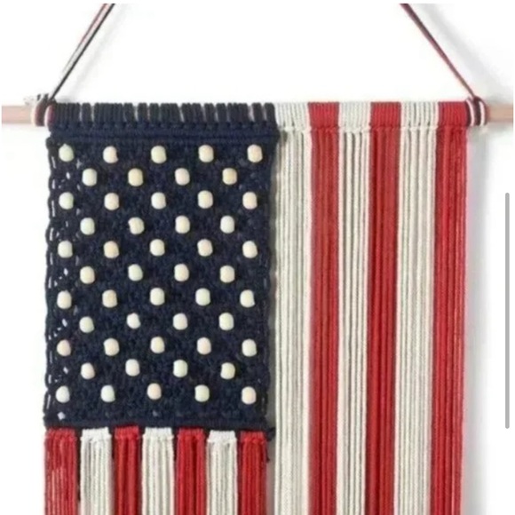 New🇺🇸USA American Flag, HandWoven Macrame Tapestry, Home Decor Wall Hangings - Picture 4 of 15